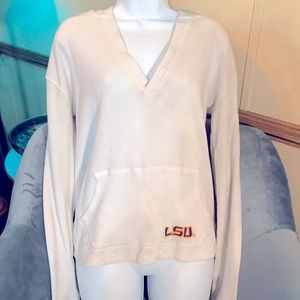 LSU thermal hooded long sleeve shirt